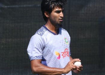 In lieu of Taskin Ahmed, Tanzim Hasan Sakib receives his first Test call-up.