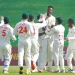 After a strong start to the second Test, Zimbabwe falters as Taijul captures five. 7 After a strong start to the second Test, Zimbabwe falters as Taijul captures five.