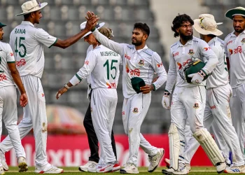 BAN vs. ZIM 2025, First Test: On Day 3, Bangladesh overcomes the visitors' lead thanks to middle-order and skipper Shanto