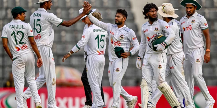 BAN vs. ZIM 2025, First Test: On Day 3, Bangladesh overcomes the visitors' lead thanks to middle-order and skipper Shanto 1 BAN vs. ZIM 2025, First Test: On Day 3, Bangladesh overcomes the visitors' lead thanks to middle-order and skipper Shanto