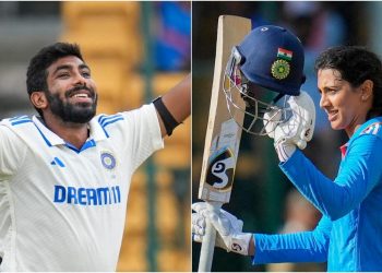 Smriti Mandhana and Jasprit Bumrah were crowned the world's top cricket players by Wisden.