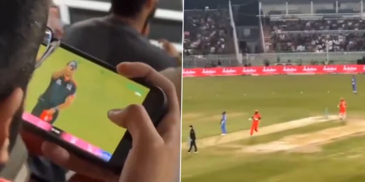 Observe: A fan watches an IPL 2025 live PSL match, and the footage gets viral. 1 Observe: A fan watches an IPL 2025 live PSL match, and the footage gets viral.