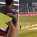 Observe: A fan watches an IPL 2025 live PSL match, and the footage gets viral. 7 Observe: A fan watches an IPL 2025 live PSL match, and the footage gets viral.