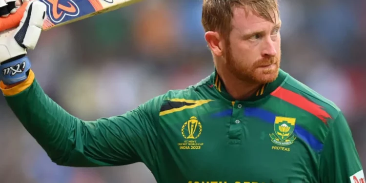 Cricket South Africa's men's central contracts list does not include Heinrich Klaasen. 1 Cricket South Africa's men's central contracts list does not include Heinrich Klaasen.