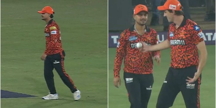 Ishan Kishan loses sight of the ball during the play against PBKS in the 2025 Indian Premier League. 1 Ishan Kishan loses sight of the ball during the play against PBKS in the 2025 Indian Premier League.