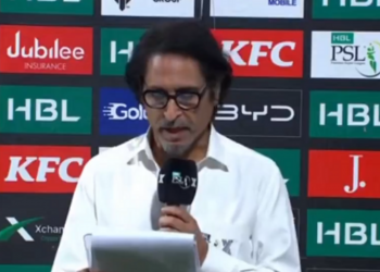 Watch this hilarious blooper when Ramiz Raja refers to the PSL as the "IPL" during his post-match presentation.