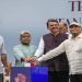 Maharashtra Chief Minister Devendra Fadnavis pledges to construct a cricket stadium in Mumbai with a capacity of one lakh. 7 Maharashtra Chief Minister Devendra Fadnavis pledges to construct a cricket stadium in Mumbai with a capacity of one lakh.