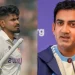 [WATCH] Gautam Gambhir tells a reporter, "I'm not the selector," in response to a question from Shreyas Iyer.