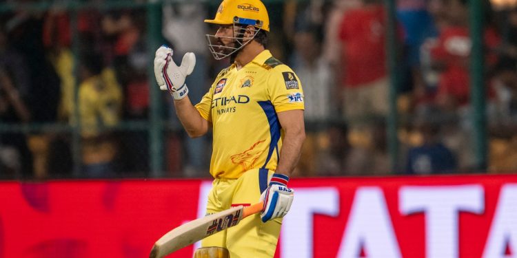 IPL 2025: After initially failing the gauge, MS Dhoni removes it from the umpire's hand to test bat 1 IPL 2025: After initially failing the gauge, MS Dhoni removes it from the umpire's hand to test bat