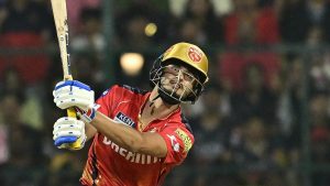 The appearance of Nehal Wadhera during the rain-affected match against RCB