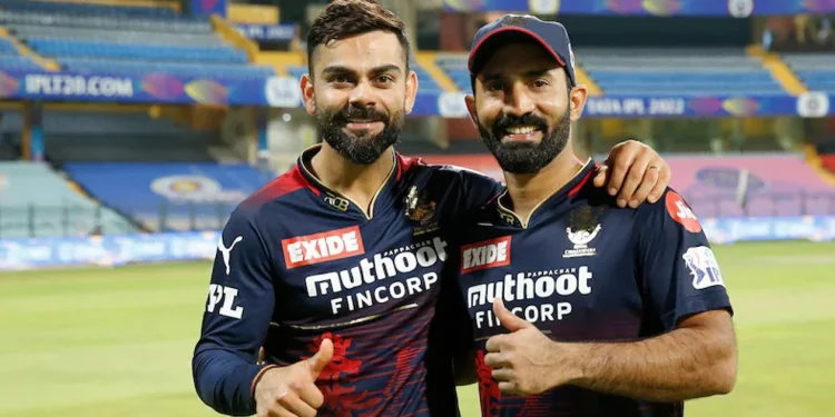 Dinesh Karthik says Virat Kohli ranks alongside legends like Gavaskar, Tendulkar, and Dravid 1 Dinesh Karthik says Virat Kohli ranks alongside legends like Gavaskar, Tendulkar, and Dravid