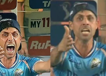 IPL 2025: Ashish Nehra and Hardik Pandya are punished for violating the Code of Conduct during the MI vs. GT match