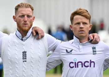 Ben Stokes, the captain of England, discusses the strain on Ollie Pope before the game.