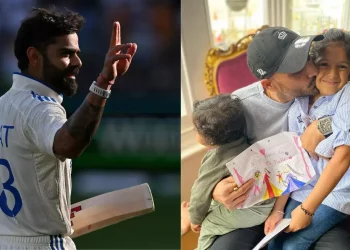 Virat Kohli's response to Harbhajan Singh's daughter's post-Test retirement message, "Beta, now is the time," goes viral.