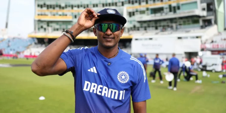 Cheteshwar Pujara gives Sai Sudharsan a Test cap, making him the 317th player to represent India.