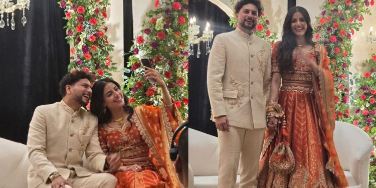 Kuldeep Yadav gets engaged to longtime friend Vanshika, intimate ceremony photo goes viral 1 Kuldeep Yadav gets engaged to longtime friend Vanshika, intimate ceremony photo goes viral