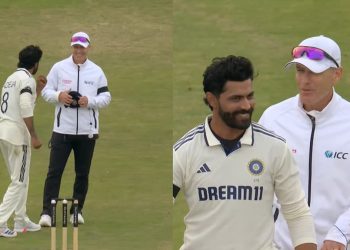 [WATCH] ENG vs IND 2025: Ravindra Jadeja’s playful fist pump near umpire after ball change request gets approved