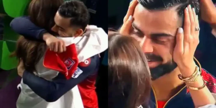 [WATCH] IPL 2025 Final: Emotional Kohli in tears as he hugs Anushka after RCB’s historic win