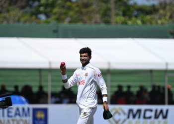 Bangladesh leads by 187 after Nayeem fifer 9 Bangladesh leads by 187 after Nayeem fifer