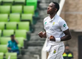 Rabada declares, "I'm willing to give my blood for this team," in celebration of the "special, special, special" victory.