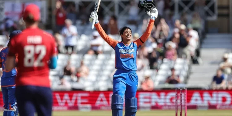 Mandhana’s century, Charani’s four-wicket haul power India to dominant victory 1 Mandhana’s century, Charani’s four-wicket haul power India to dominant victory