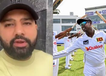 Rohit Sharma: 'You've been a true servant to your nation' before Angelo Mathews' farewell Test