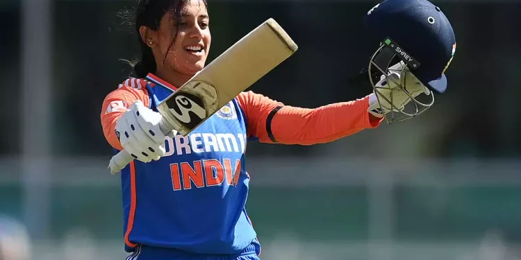 "Look, I did it today" – Smriti Mandhana responds to Radha Yadav's challenge after scoring maiden T20I century 1 "Look, I did it today" – Smriti Mandhana responds to Radha Yadav's challenge after scoring maiden T20I century