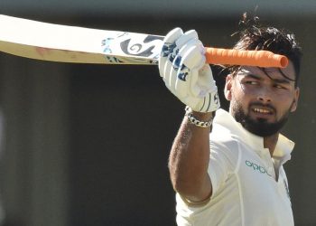 Rishabh Pant departs after entertaining knock as bat and ball fly in opposite directions at Edgbaston