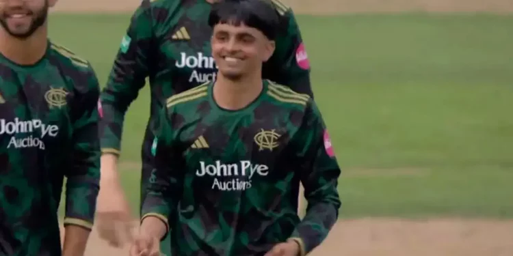 Farhan Ahmed claims stunning hat-trick, five-for vs Lancashire 1 Farhan Ahmed claims stunning hat-trick, five-for vs Lancashire