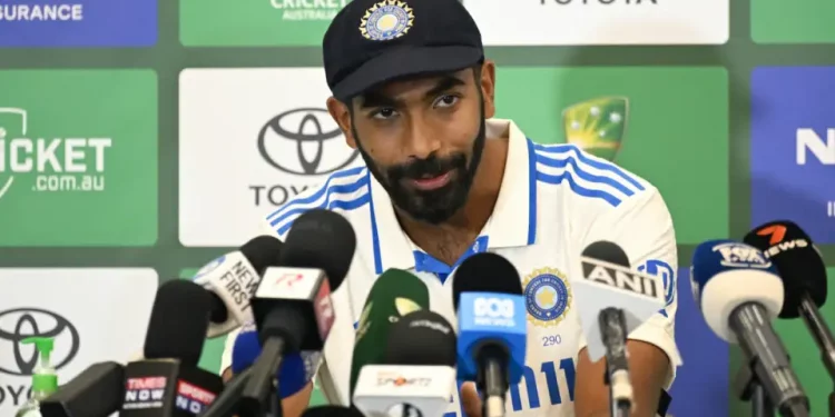 Jasprit Bumrah jokes 'Someone’s wife is calling' as phone rings during press conference 1 Jasprit Bumrah jokes 'Someone’s wife is calling' as phone rings during press conference