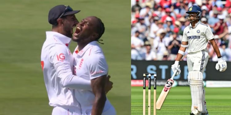 Jofra Archer removes Yashasvi Jaiswal in first over of Test return 1 Jofra Archer removes Yashasvi Jaiswal in first over of Test return