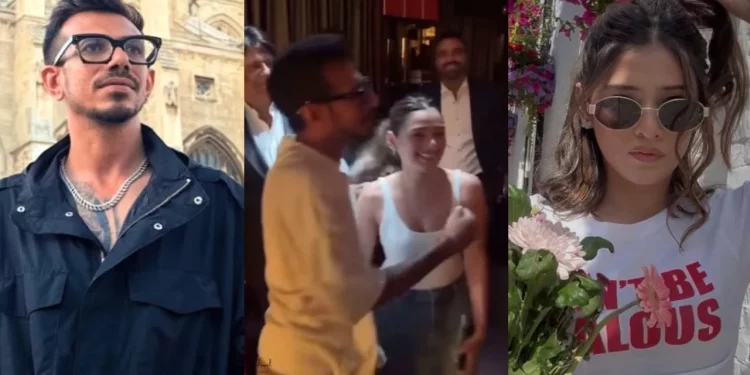 [WATCH] Yuzvendra Chahal marks 35th birthday with RJ Mahvash, surprised by flash mob in London