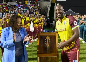 Andre Russell gets guard of honour, farewell memento in final T20I