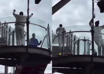 Arshdeep Singh celebrates Manchester draw with bhangra