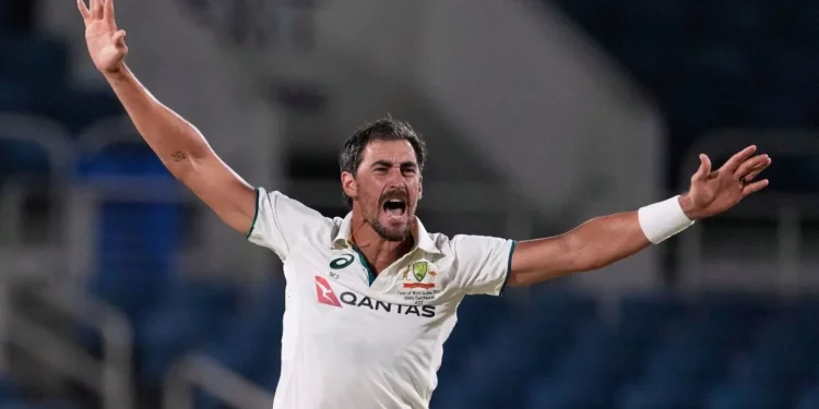 Mitchell Starc stuns West Indies with a triple-wicket maiden 1 Mitchell Starc stuns West Indies with a triple-wicket maiden