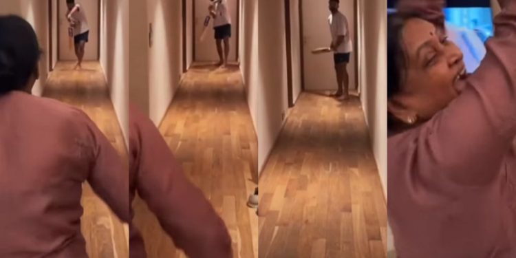 [WATCH] Shreyas Iyer hilariously bowled out by his mother in fun living room face-off