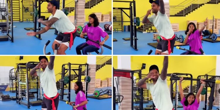 Suryakumar Yadav joins Shreyanka Patil for 'Aura Farming' dance performance 1 Suryakumar Yadav joins Shreyanka Patil for 'Aura Farming' dance performance