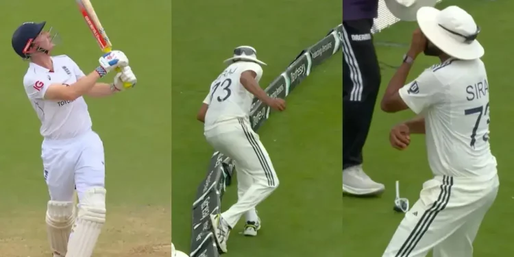 Gambhir dejected after Siraj gives Harry Brook a reprieve