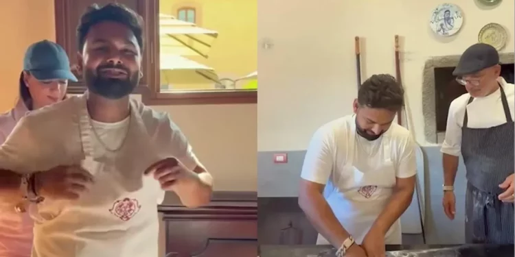 Rishabh Pant makes pizza with broken foot, video viral