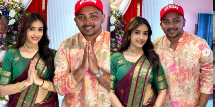 Prithvi Shaw marks Ganesh Chaturthi with alleged girlfriend Akriti Agarwal 1 Prithvi Shaw marks Ganesh Chaturthi with alleged girlfriend Akriti Agarwal