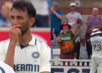 Siraj apologises to Prasidh after dropping Harry Brook's catch