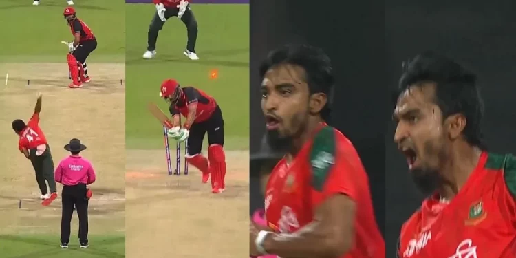 Tanzim Hasan cleans up Babar with yorker in Asia Cup 2025 1 Tanzim Hasan cleans up Babar with yorker in Asia Cup 2025