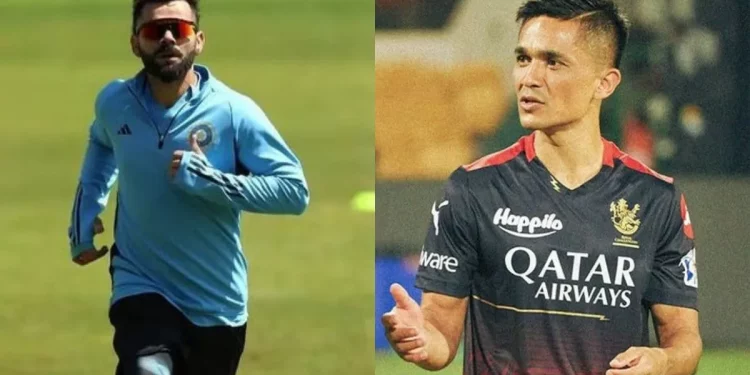 Kohli shares fitness scores with Chhetri in London 1 Kohli shares fitness scores with Chhetri in London