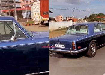 MS Dhoni drives vintage Rolls-Royce in Ranchi