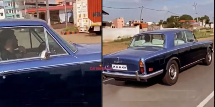 MS Dhoni drives vintage Rolls-Royce in Ranchi 1 MS Dhoni drives vintage Rolls-Royce in Ranchi