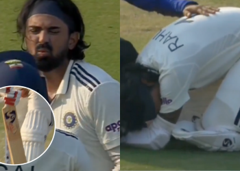 KL Rahul Hurt After Ball Strikes Groin