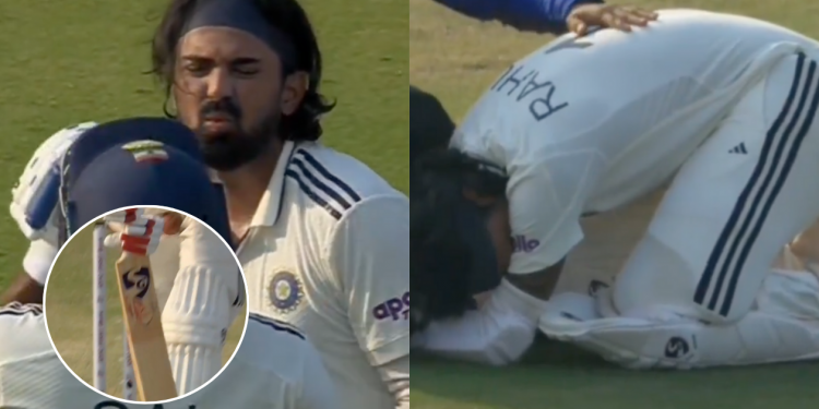 KL Rahul Hurt After Ball Strikes Groin 1 KL Rahul Hurt After Ball Strikes Groin