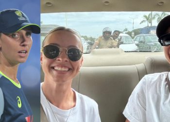 Australian Cricketer Gets Police Escort in Mumbai