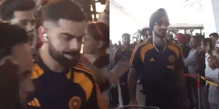 Indian Players Fly to Australia from Delhi Airport