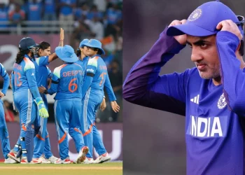 Gambhir, Co. Cheer Women in Blue Ahead of Final